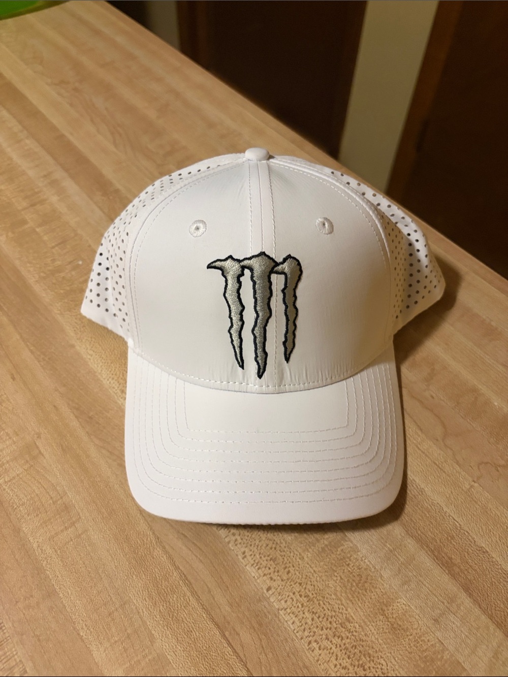 Monster Energy White Mesh Back Trucker Hat